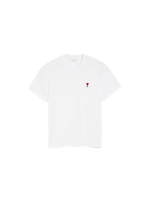quota tshirt red ami	de coeur Ami Paris | BFUTS035.724100 WHITE